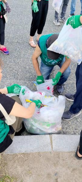 皆生海水浴場おそうじ画像