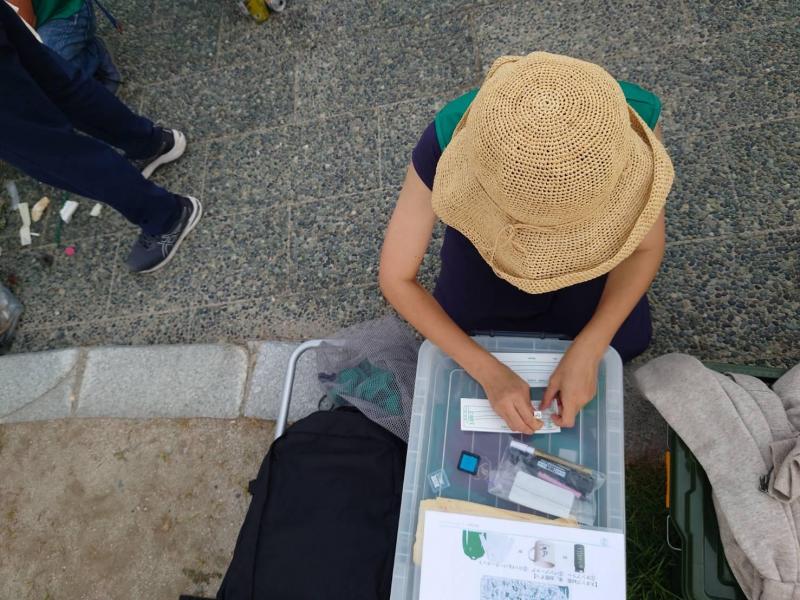 皆生海水浴場おそうじ画像