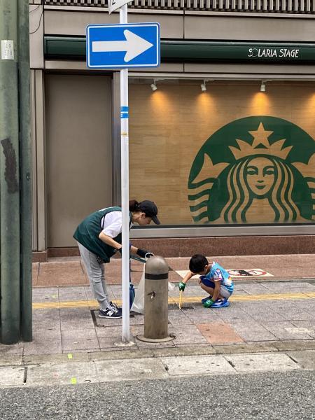 福岡天神　子どもも大人も頑張ったよ☆朝そうじ画像