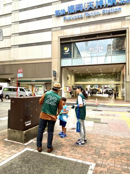 福岡天神　子どもも大人も頑張ったよ☆朝そうじ画像