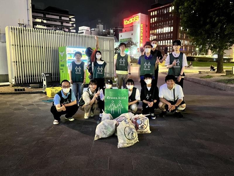 福岡天神　8.8夜そうじ画像