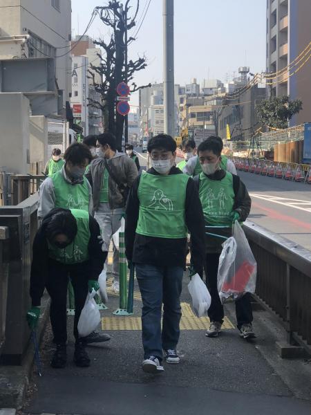 八幡通り清掃画像