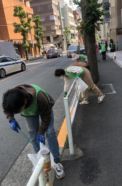 八幡通り清掃画像