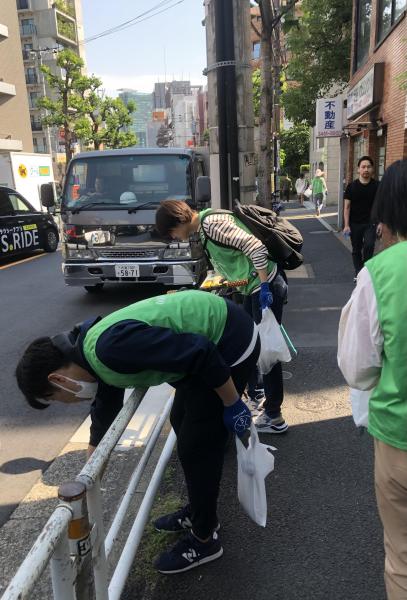 八幡通り清掃画像