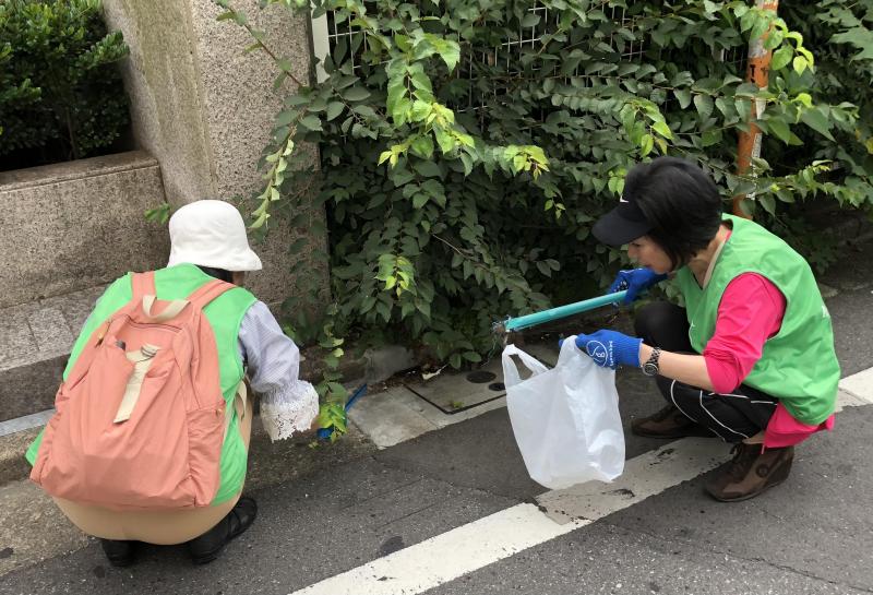 八幡通り清掃画像