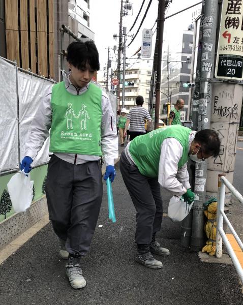 八幡通り清掃画像