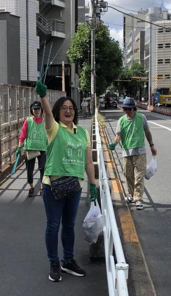 八幡通り清掃画像
