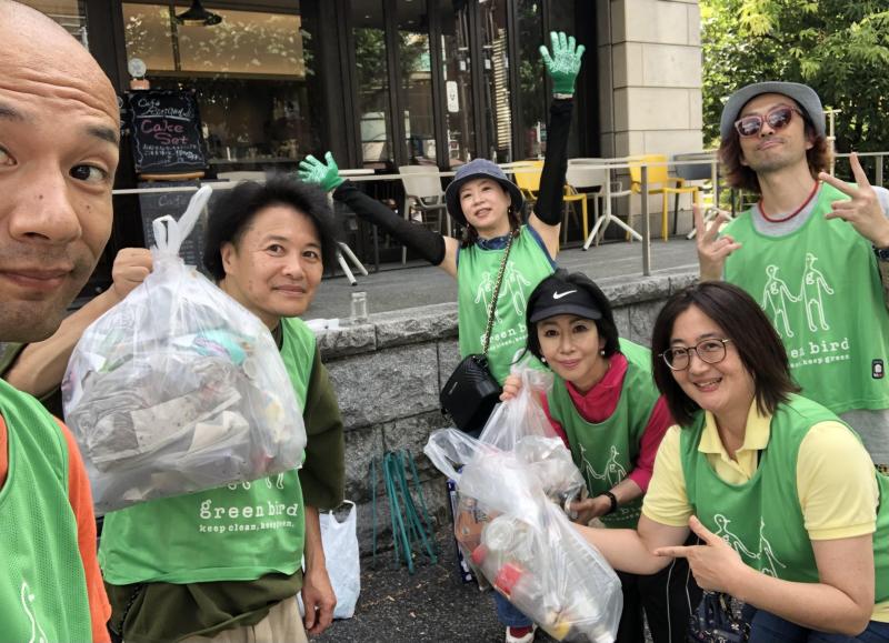 八幡通り清掃画像