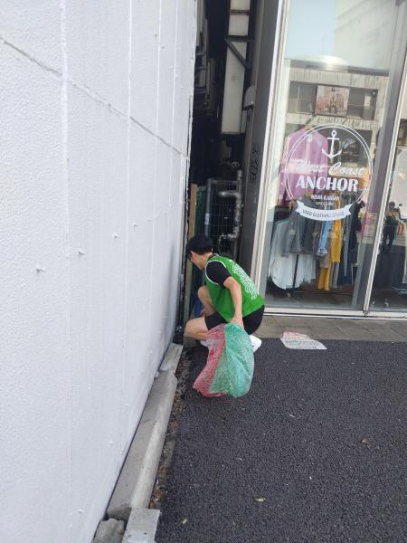 ラフォーレクリーンキーパーズｘグリーンバード原宿そうじ画像