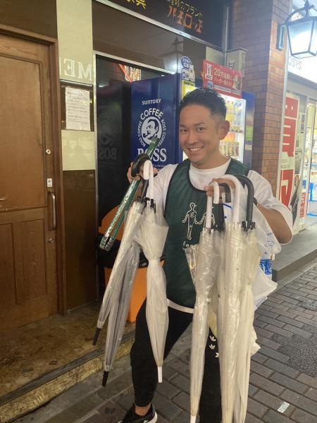 大量の傘！画像