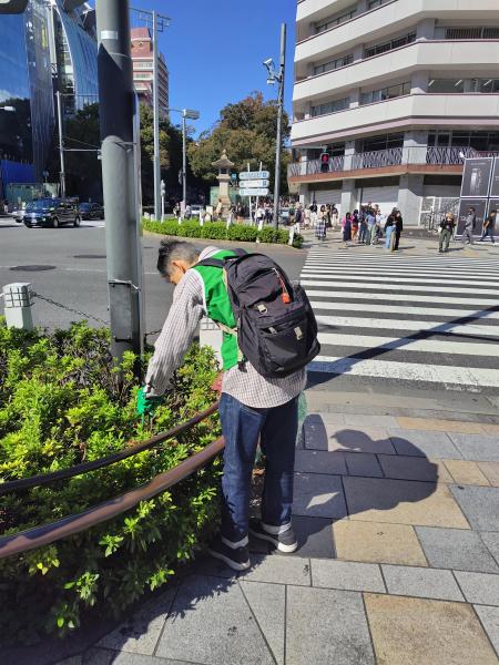 ラフォーレクリーンキーパーズｘグリーンバード原宿そうじ画像