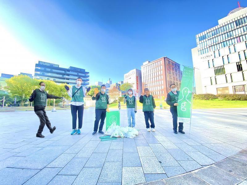 福岡天神　20周年ありがとう。これからもよろしく。朝そうじ＆天神クリーンデー画像