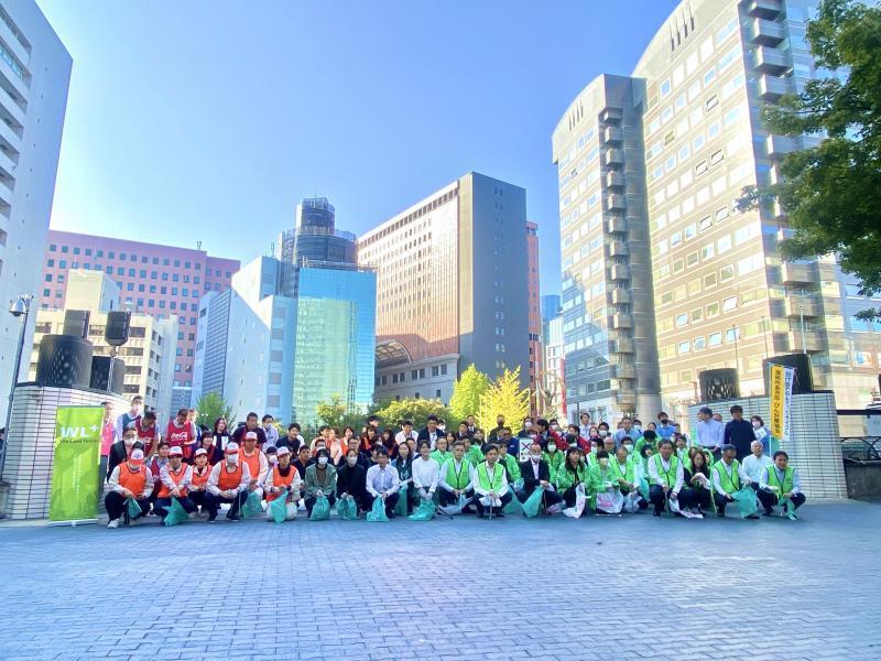 福岡天神　20周年ありがとう。これからもよろしく。朝そうじ＆天神クリーンデー画像