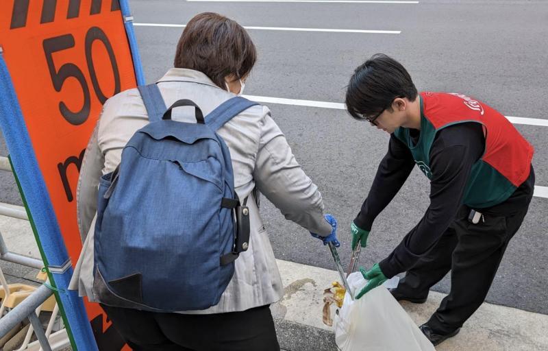 空気ひんやり名駅おそうじ！画像