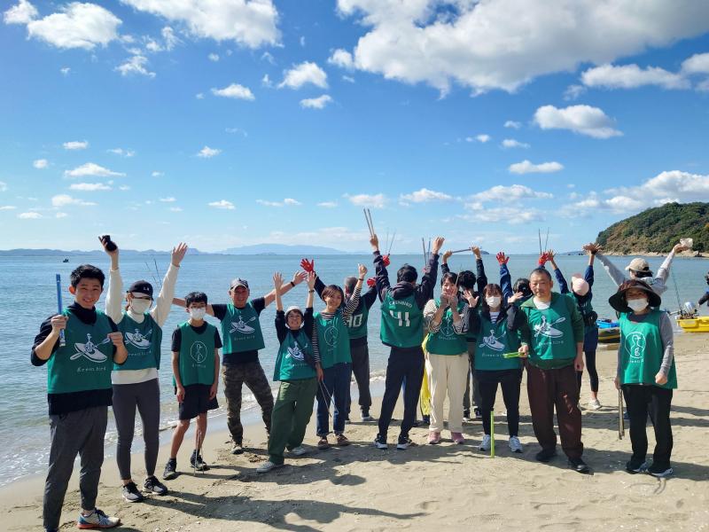 海のモーニングおそうじ画像