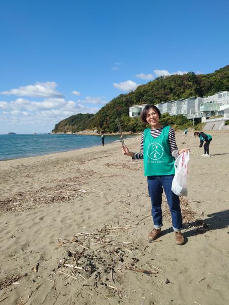 海のモーニングおそうじ画像