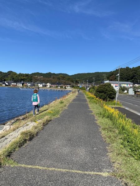 東郷湖、湖畔公園おそうじ画像