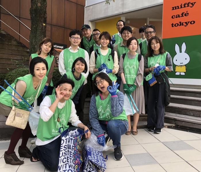 八幡通り清掃画像