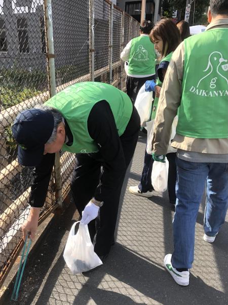 八幡通り清掃画像