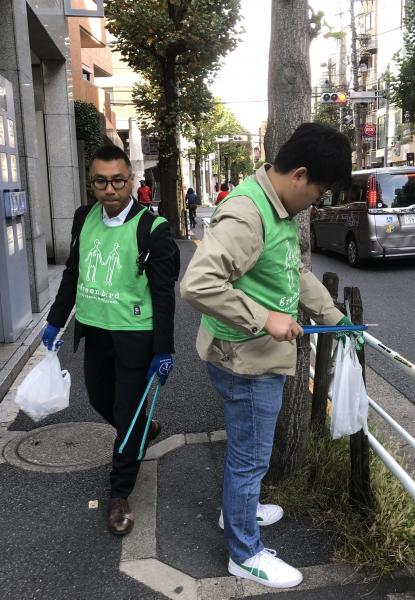 八幡通り清掃画像