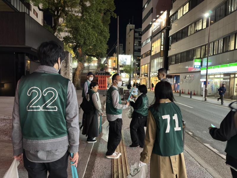 ゴミが多かった！夜そうじ画像