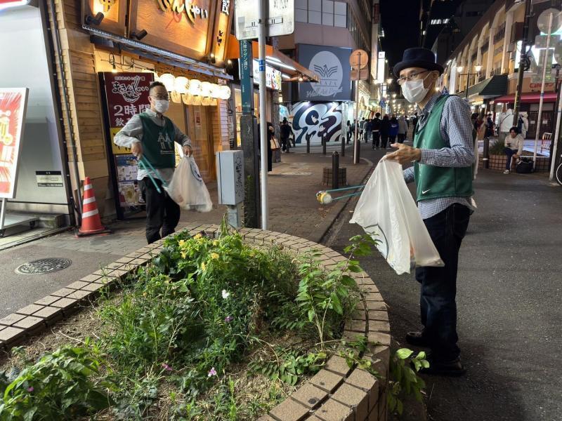 ゴミが多かった！夜そうじ画像