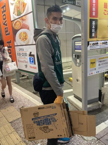 ゴミが多かった！夜そうじ画像