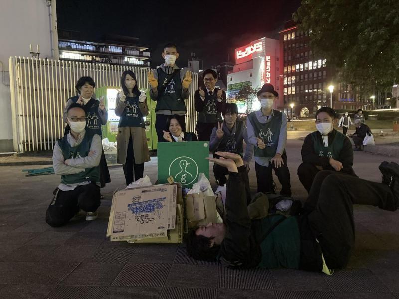 ゴミが多かった！夜そうじ画像