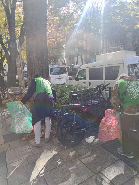 ラフォーレクリーンキーパーズｘグリーンバード原宿そうじ画像