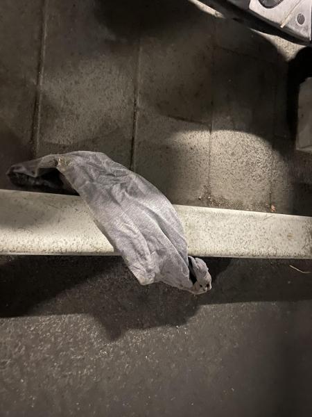 雨の日は駐輪場そうじ！画像