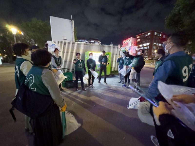 冷えてきましたね。夜そうじ画像