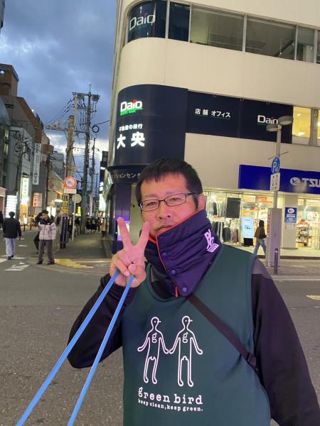 福岡天神　風ツヨっっっっ！！！　土曜そうじ彡画像