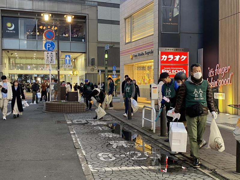 福岡天神　風ツヨっっっっ！！！　土曜そうじ彡画像