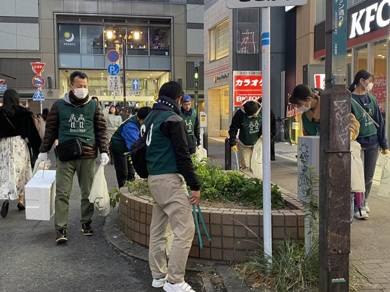 福岡天神　風ツヨっっっっ！！！　土曜そうじ彡画像