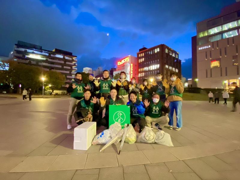 福岡天神　風ツヨっっっっ！！！　土曜そうじ彡画像