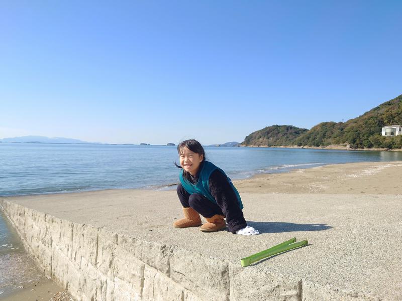 海のモーニングおそうじ画像