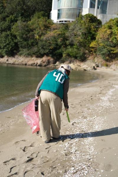 海のモーニングおそうじ画像