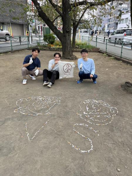 のぼりと掃除！画像