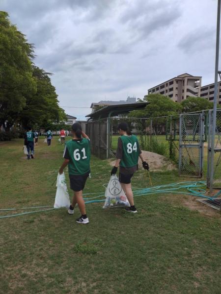 大牟田チーム大牟田駅前お掃除画像