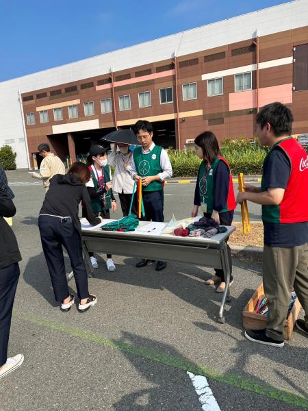 イオンモール大牟田店コラボ防災グリーンバード画像