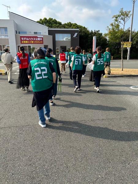 イオンモール大牟田店コラボ防災グリーンバード画像