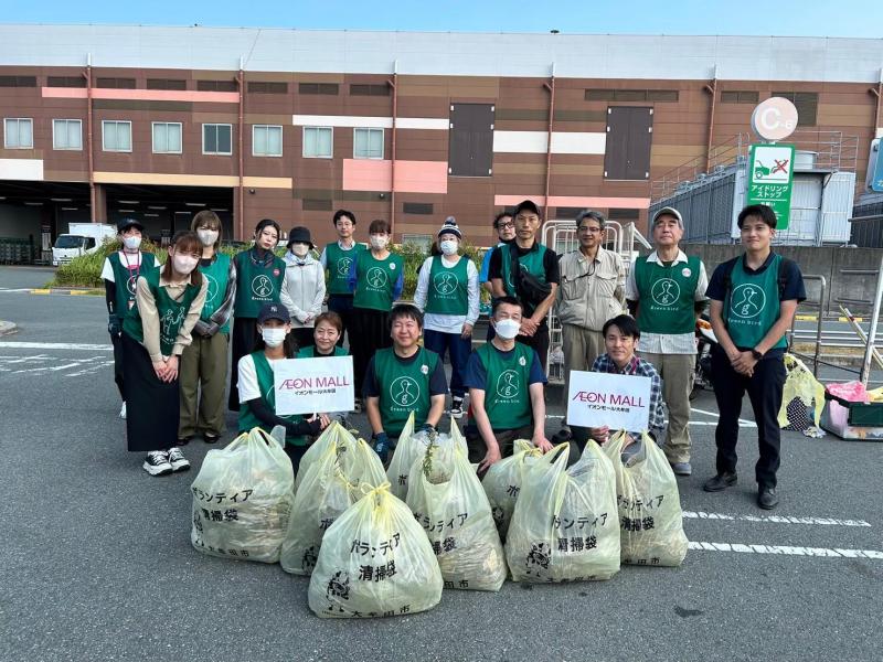 イオンモール大牟田店コラボ防災グリーンバード画像