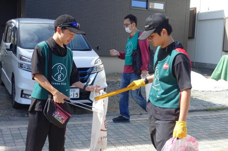 大牟田チーム大牟田駅前お掃除画像