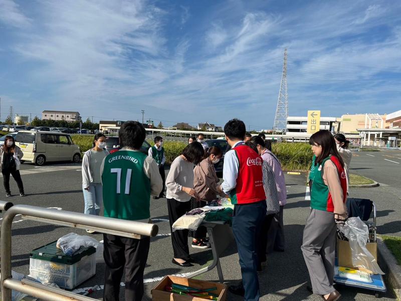 イオンモール大牟田店コラボ防災グリーンバード画像
