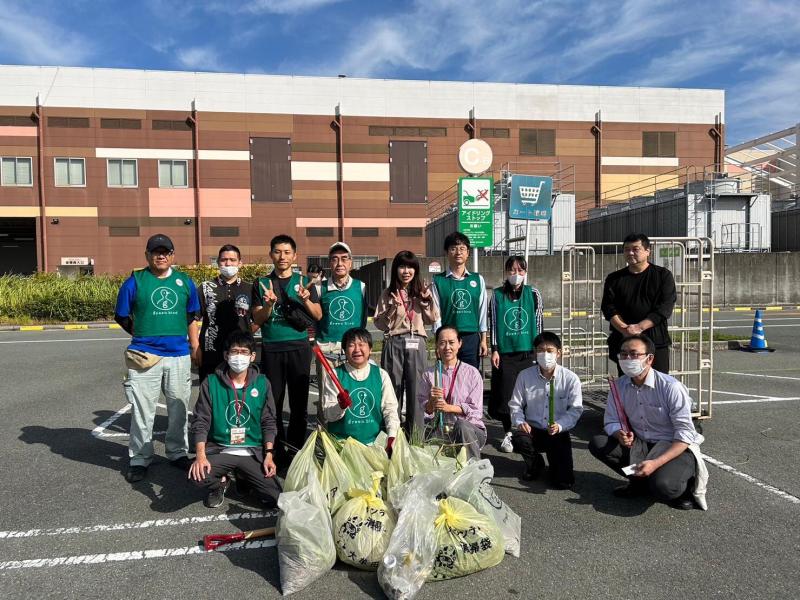 イオンモール大牟田店コラボ防災グリーンバード画像