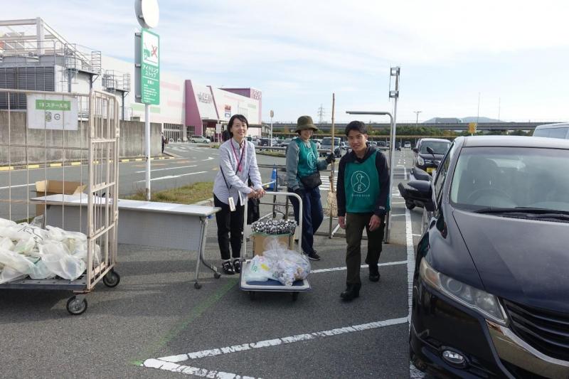 イオンモール大牟田店コラボ防災グリーンバード画像