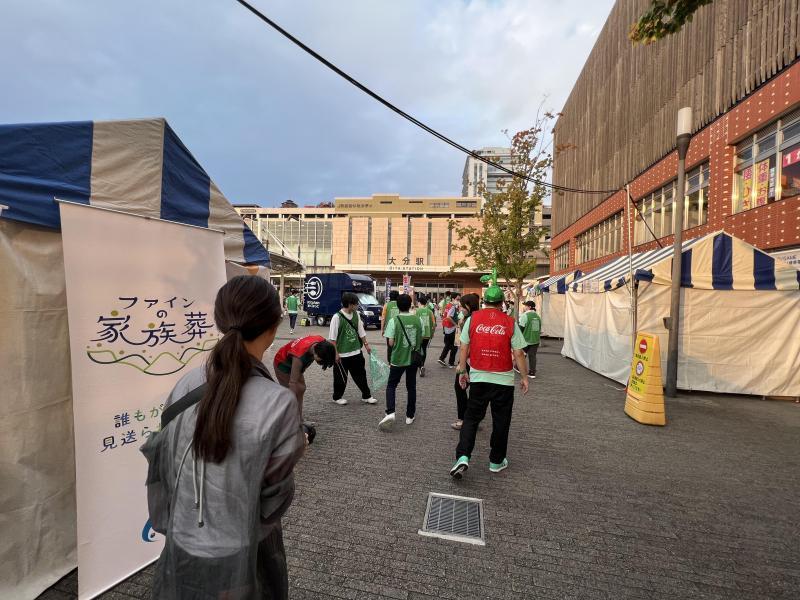 OITA Well-being EXPOコラボそうじ：初日画像