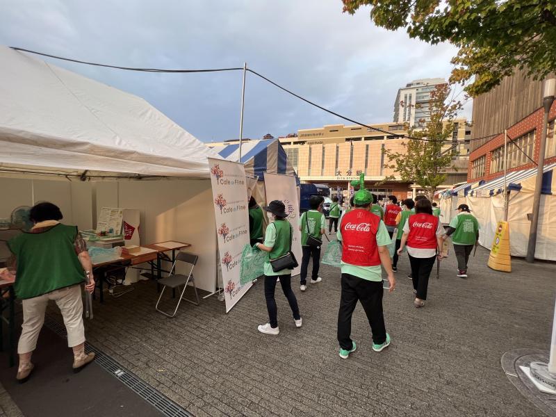 OITA Well-being EXPOコラボそうじ：初日画像