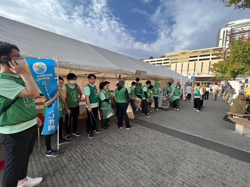 OITA Well-being EXPOコラボそうじ：最終日画像