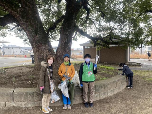 コラボ掃除になりました おおづ地域コミュニティhakoさんと！